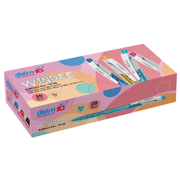 Hộp 20 Bút bi Thiên Long TP-06