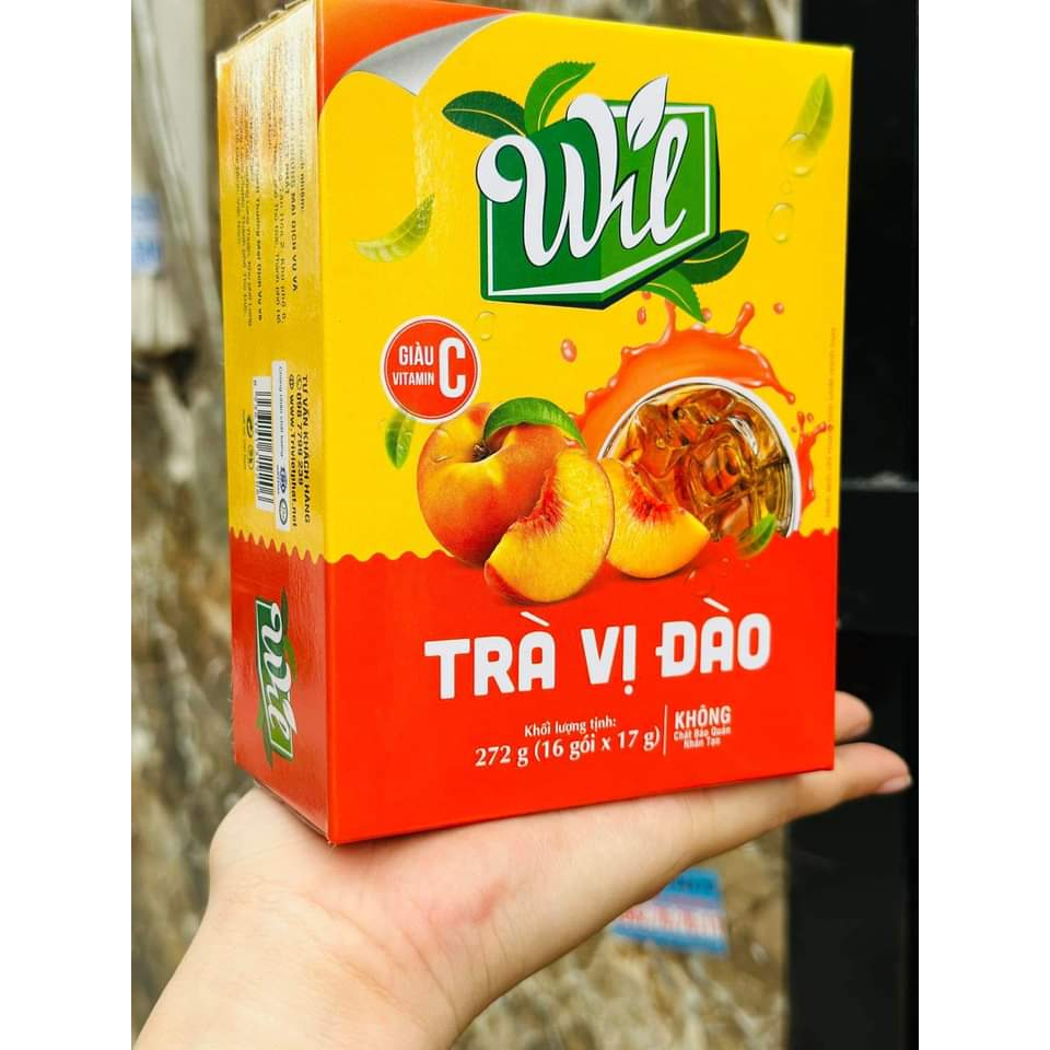 TRÀ ĐÀO WILL HÒA TAN hộp 16 gói 272g