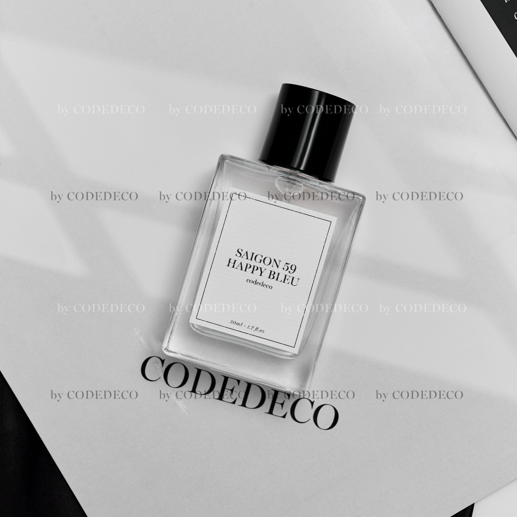 Tinh dầu thơm CODEDECO Saigon 59 Happy Bleu Thanh Lịch, Nhẹ Nhàng, Cuốn Hút 50ml