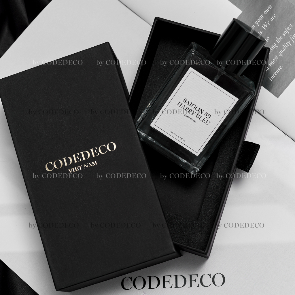 Tinh dầu thơm CODEDECO Saigon 59 Happy Bleu Thanh Lịch, Nhẹ Nhàng, Cuốn Hút 50ml