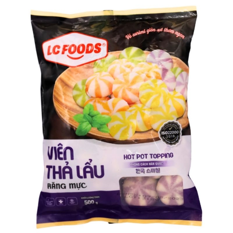 RẺ NHẤT SHOPEE Viên thả lẩu cam nhân Trứng Cá/ Phô Mai Trứng Muối/ Tom Yum/ Răng Mực/ Gà Nướng Mật Ong Lacusina 500g