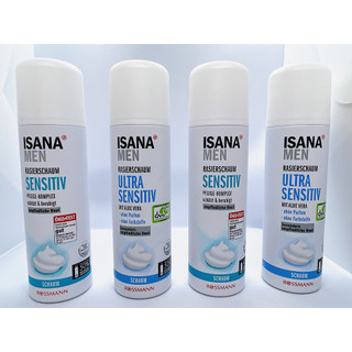 Bọt cạo râu cho da nhạy cảm và siêu nhạy cảm isana men sensitiv 300ml