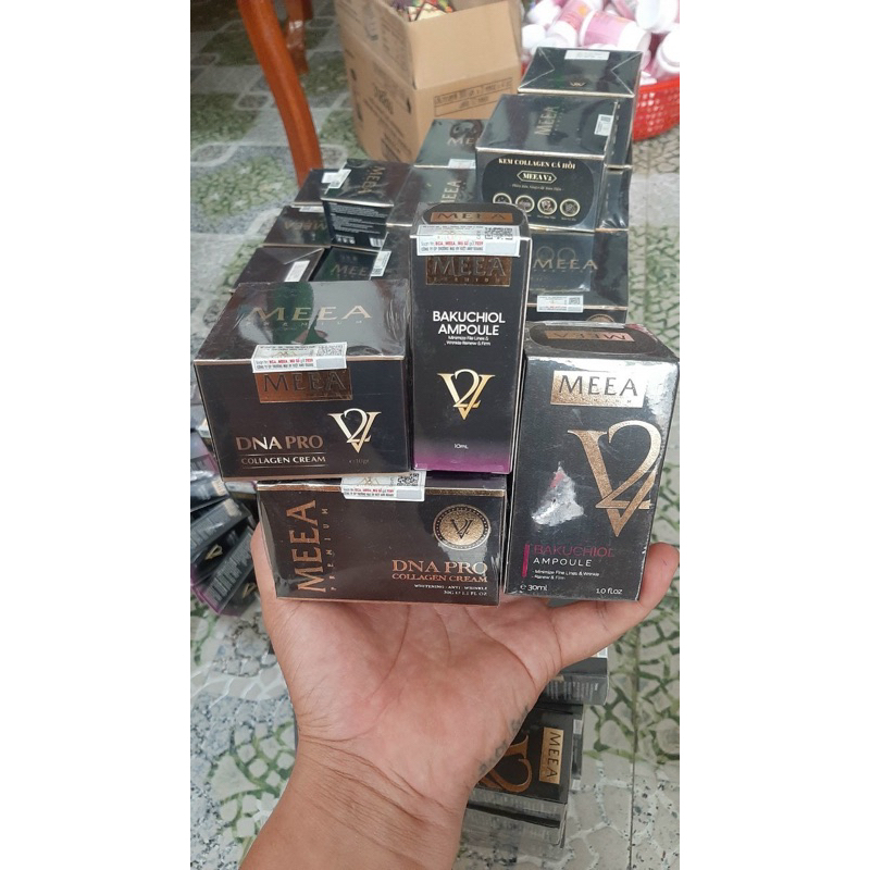 Combo Tinh Chất Dưỡng Da Bakuchiol & Kem Face Dna Collagen Ver 2 - Meea