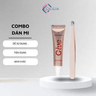 Keo Gắn Mi Giả CICILIA Tiện Dụng Chống Nước Nhanh Khô An Toàn Cho Mắt Tặng Kèm Nhíp CI-012