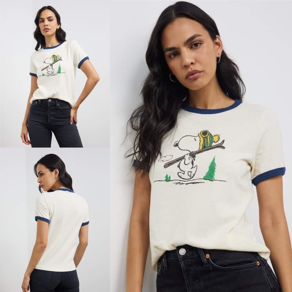 Áo Thun Form Basic Viền Tay Xanh Đen In Thú Cưng Siêu Đáng Yêu Chất Liệu Thun Cá Sấu Dầy Dặn VNXK