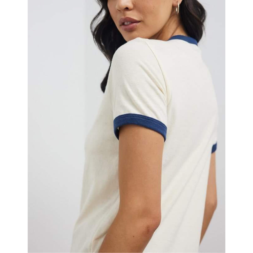 Áo Thun Form Basic Viền Tay Xanh Đen In Thú Cưng Siêu Đáng Yêu Chất Liệu Thun Cá Sấu Dầy Dặn VNXK