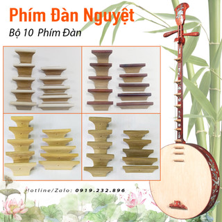 Bộ phím đàn nguyệt loại tốt - 10 phím cật tre
