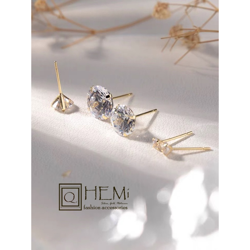 Khuyên bạc nụ đá bạc, vàng trẻ trung , cá tính | TRANG SỨC BẠC ACCESSORIES