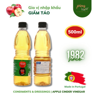 Giấm táo | Apple cider vinegar Paladin 500ml - Dấm ăn hoa quả nhập khẩu Bồ Đào Nha | Pieus