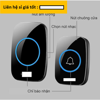 KHÔNG LO MẤT ĐIỆN , Chuông cửa không dây Cacazi cực tốt (chuông bấm)