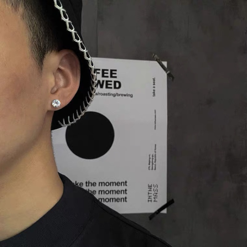 Khuyên bạc nụ đá bạc, vàng trẻ trung , cá tính | TRANG SỨC BẠC ACCESSORIES