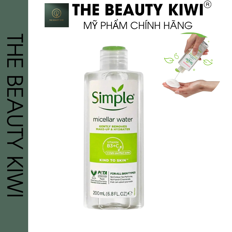Nước Tẩy Trang Simple Micellar Cleansing Water Cho Da Nhạy Cảm 200ml
