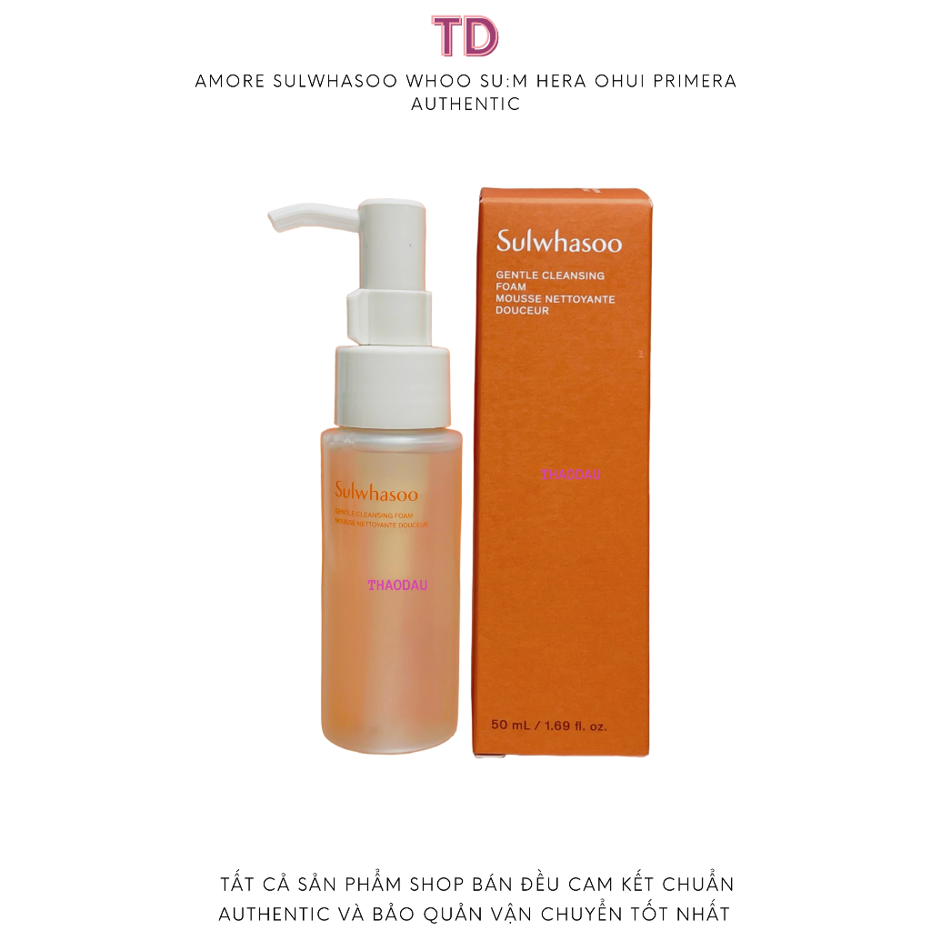 Sulwhasoo Sữa Rửa Mặt Ẩm Mịn dành Cho Da Nhạy Cảm Sulwhasoo Gentle Cleasing Foam 50