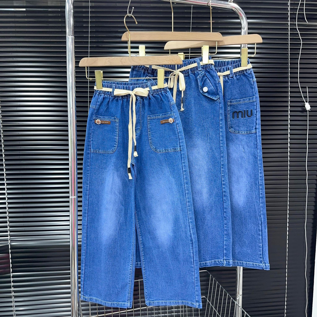 Quần Jean Dài Bé Gái, Quần Jean Ống Xuông Cho Bé Gái