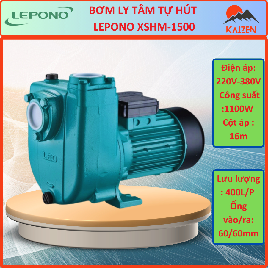 Bơm ly tâm tự hút CHÍNH HÃNG LEPONO XSHM-1500,XSHM-2000