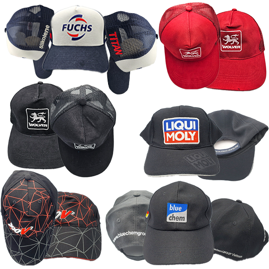 Mũ lưỡi trai, Nón lưới Trucker cao cấp LIQUI, FUCHS, MOTUL, VOLVER, BLUECHEM