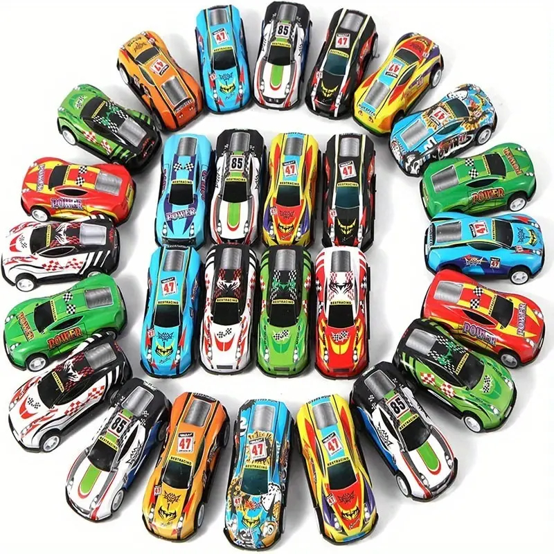 Thùng 30 ô tô đồ chơi hợp kim kèm hộp đựng có quai cho bé, ô tô màu sắc, phát triển khả năng vận động IQ Kao
