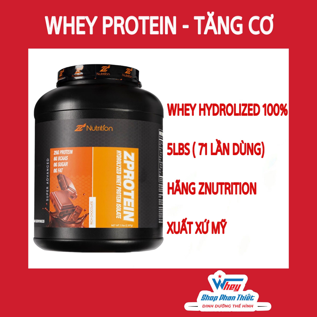 ZPROTEIN HYDROLYED ZNUTRITION - SỮA TĂNG CƠ - WSPT