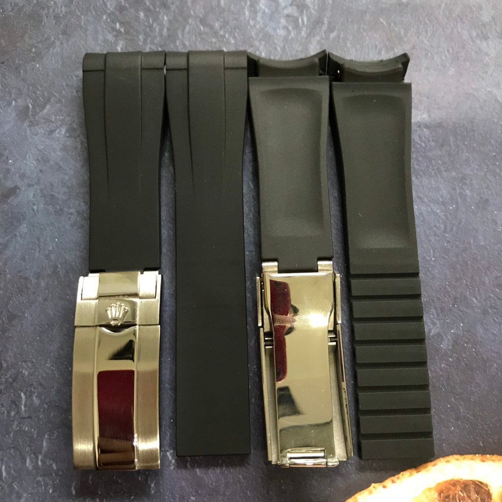 Dây đồng hồ rolex cao su đầu ôm size 20mm và 21mm