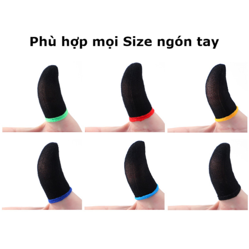 COMBO 10 găng tay chơi Game, bao tay chơi Game sợi Nano thế hệ mới, sợi dệt siêu nhạy, chống trơn trượt, kháng mồ hôi