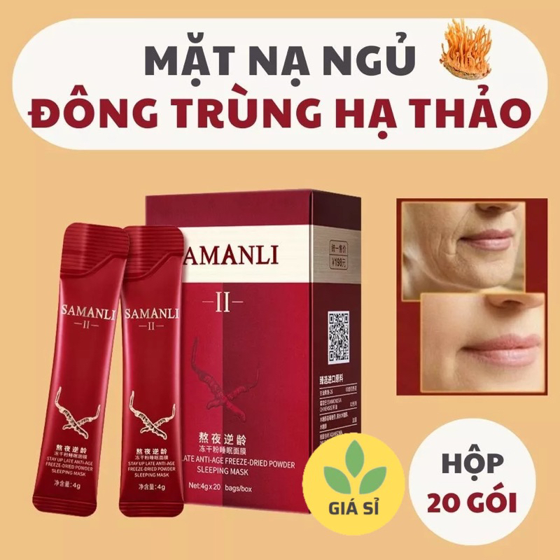 Hộp 20 Mặt Nạ Đông Trùng Hạ Thảo SAMANLI