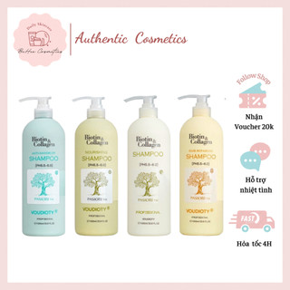 Dầu gội xả phục hồi tóc biotin collagen voudioty - 1000ml