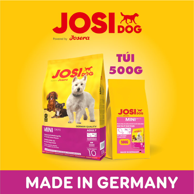 Thức Ăn Cho Chó Trưởng Thành Cho Chó Size Nhỏ - Josera JosiDog Mini 500G
