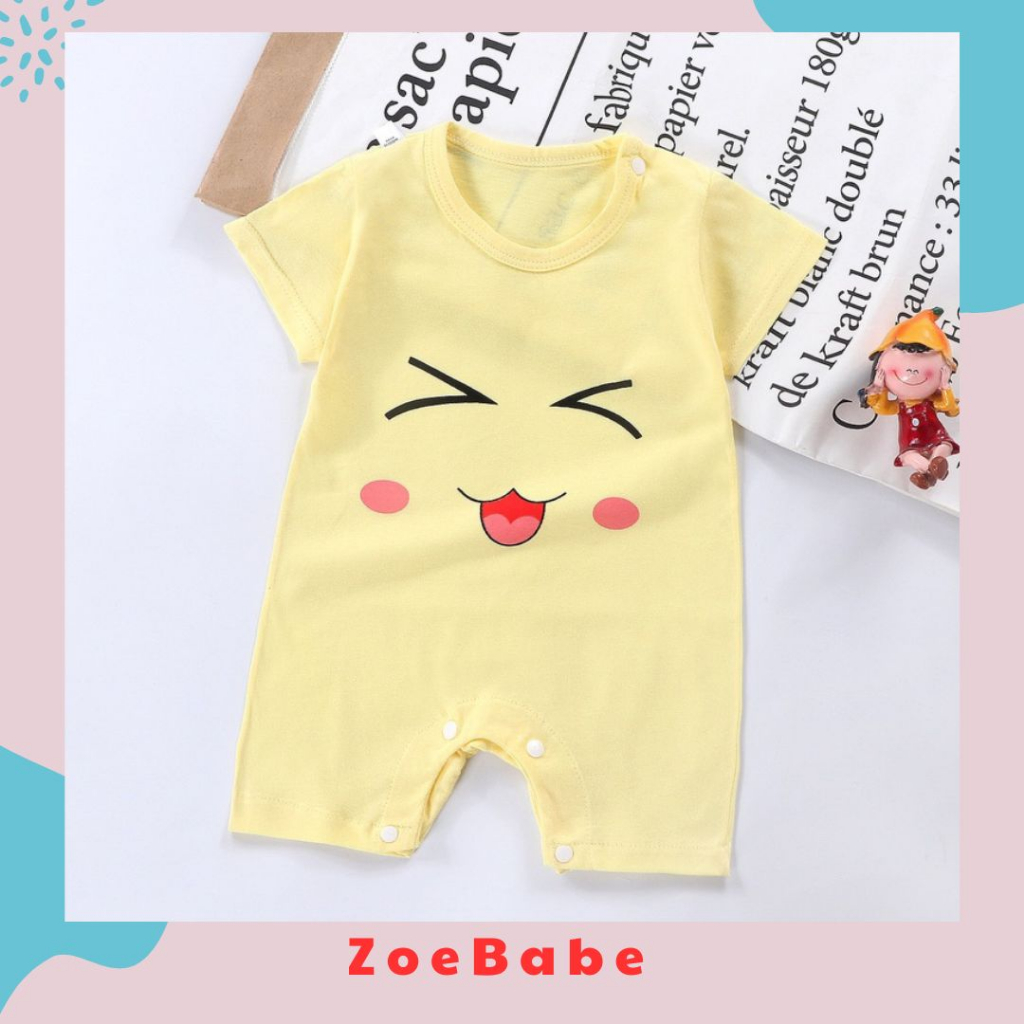 Bộ Body Đùi, Bodysuit Cho Bé Trai, Bé Gái Từ 3-10kg, Họa Tiết Đáng Yêu,Hàng Xuất Hàn Cao Cấp