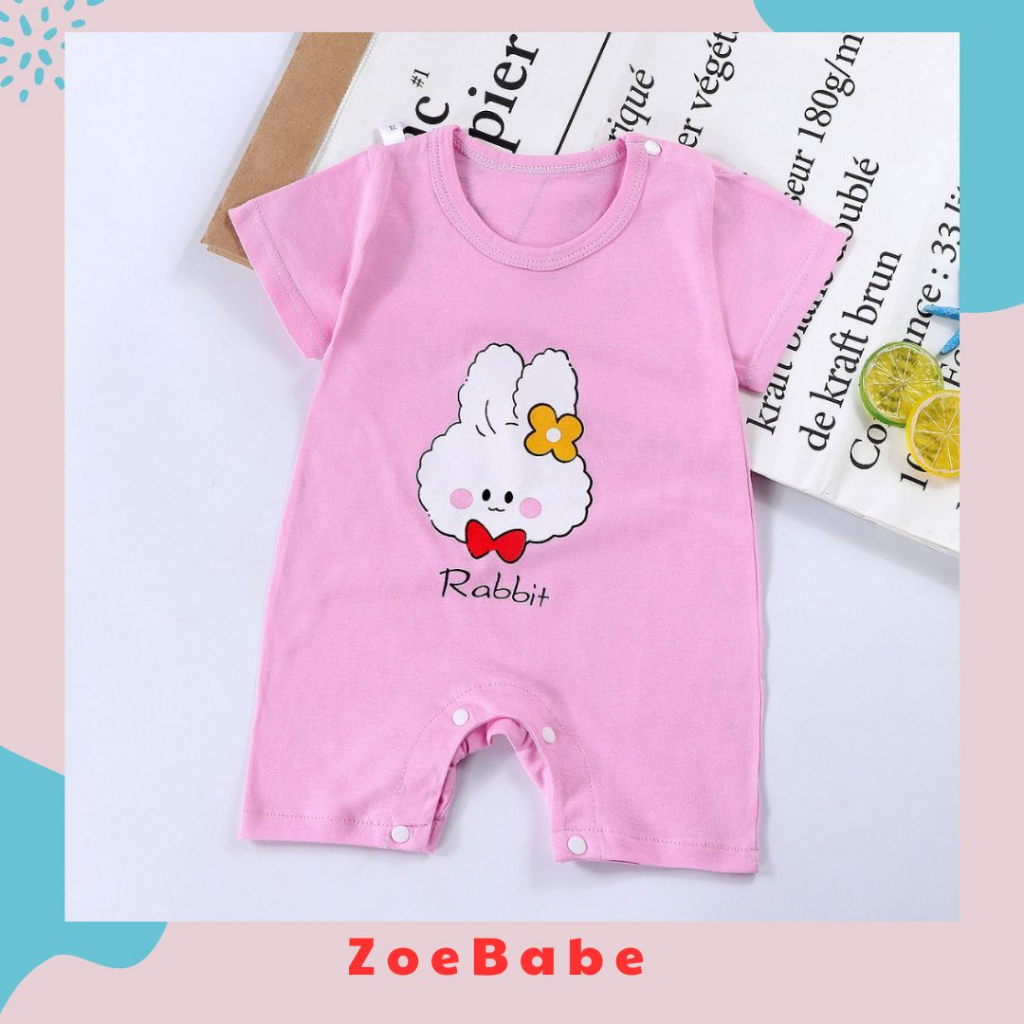 Bộ Body Đùi, Bodysuit Cho Bé Trai, Bé Gái Từ 3-10kg, Họa Tiết Đáng Yêu,Hàng Xuất Hàn Cao Cấp