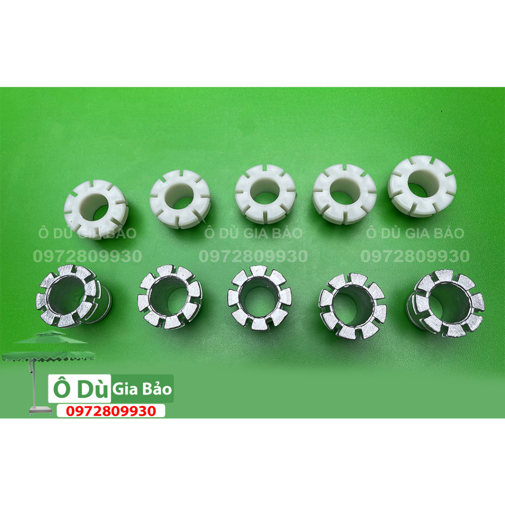 Phụ Kiện Ô Dù- Hoa Ô Chính Tâm Tròn 12nan 10nan 8nan- Các Loại Chất Nhôm Đúc