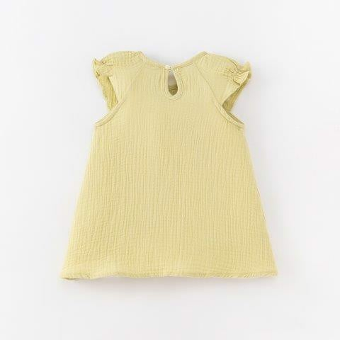 Váy Nous chữ A màu xanh chất mềm mại thoáng mát cho bé gái 3-6 tháng đến 18-24 tháng