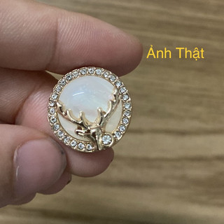 NÚT KIM LOẠI ĐÍNH ĐÁ ( sừng hưu viền đá nhiều size)