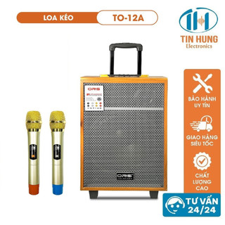 Loa karaoke blutooth oris to 10a/12a bass 30 công suất lớn, loa di dộng tặng kèm 02 mic sóng uhf chất lượng - oris