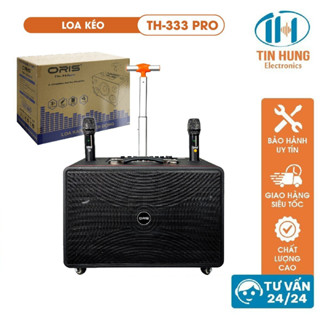Loa kéo karaoke chính hãng công suất lớn TO 333 PRO 480W BH 12 tháng, Thùng gỗ bọc da sang trọng - ORIS Profesional