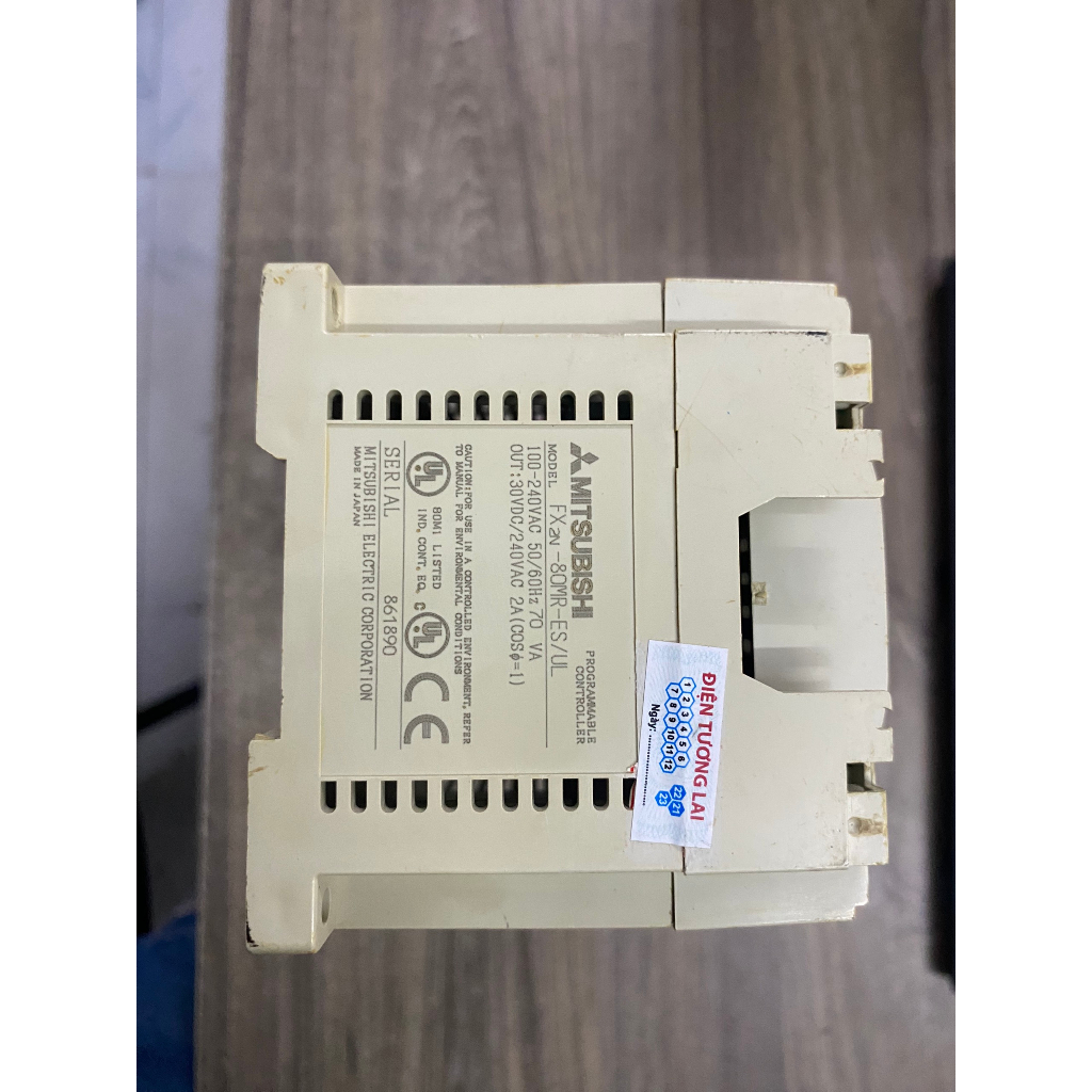 PLC  MITSUBISHI  FX2N-80MR-ES/UL  ngõ ra RELAY  80I/O tháo máy