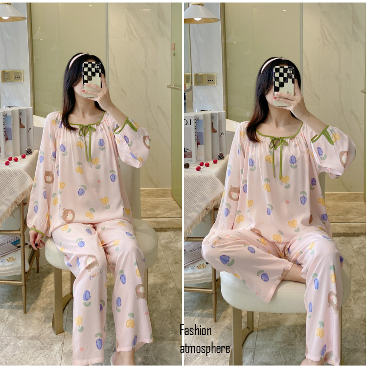 Bộ đồ dài tay chất Lanh cao cấp siêu mát, không nhăn rách. Phù hợp mặc nhà, mặc sau sinh!