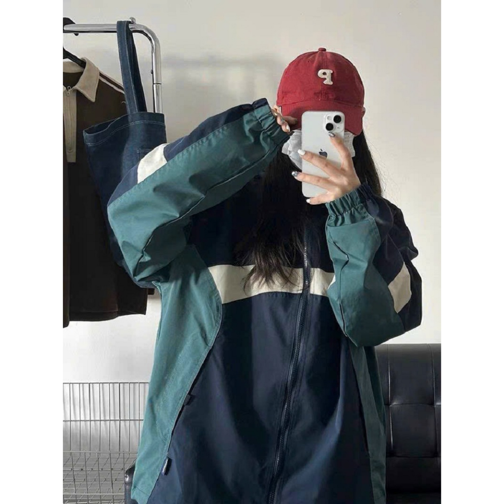 Áo Khoác Dù Nam Nữ 2 Lớp Form Unisex Phối Màu Có Nón Cá Tính - CLITUS