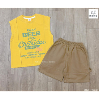 Bộ 3 lỗ vàng beer bé trai