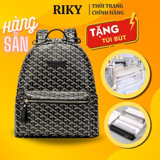 Balo Da EDM Balo đi học nam nữ Cặp đi học thời trang RIKY Ba lô LV chống nước balo mlb đựng laptop 14inh da PU cao cấp