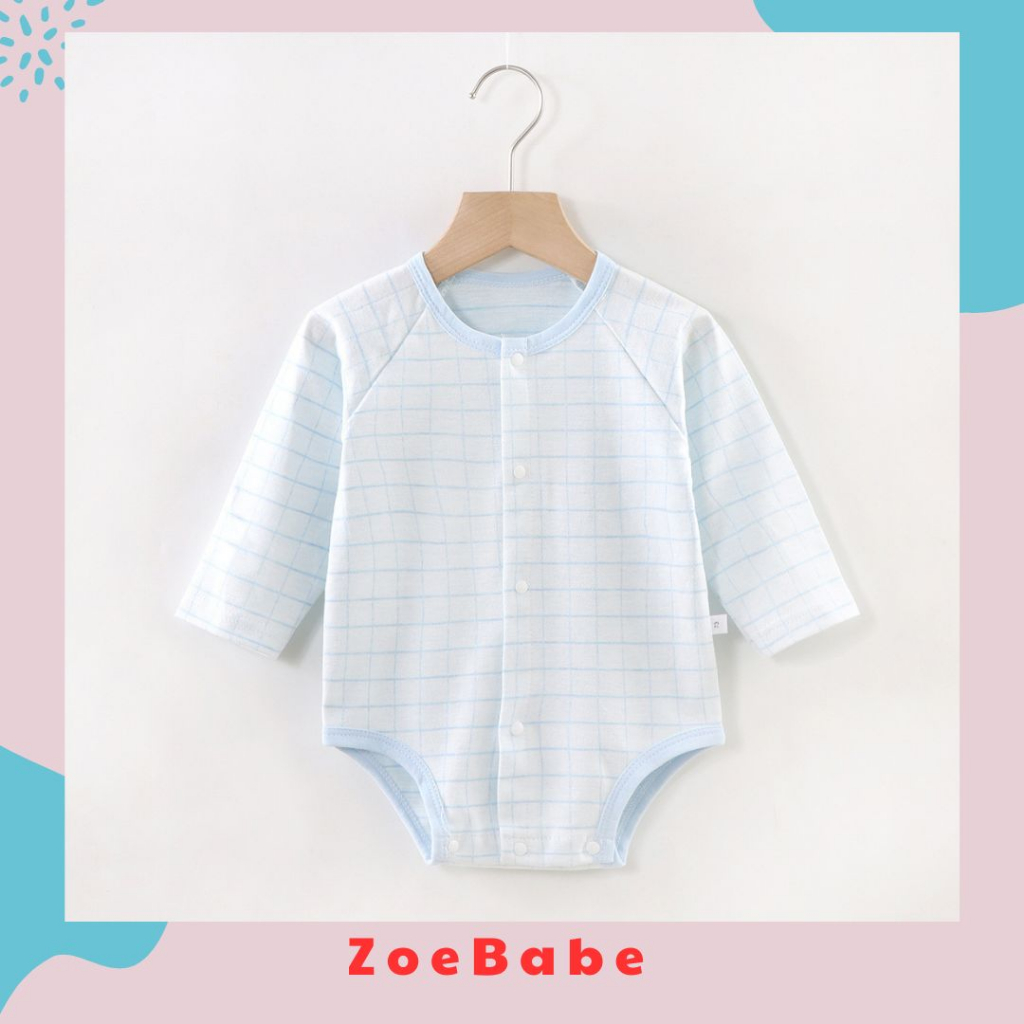 Body chip dài tay cho bé trai, bé gái, 100% cotton, hàng xuất khẩu cao cấp
