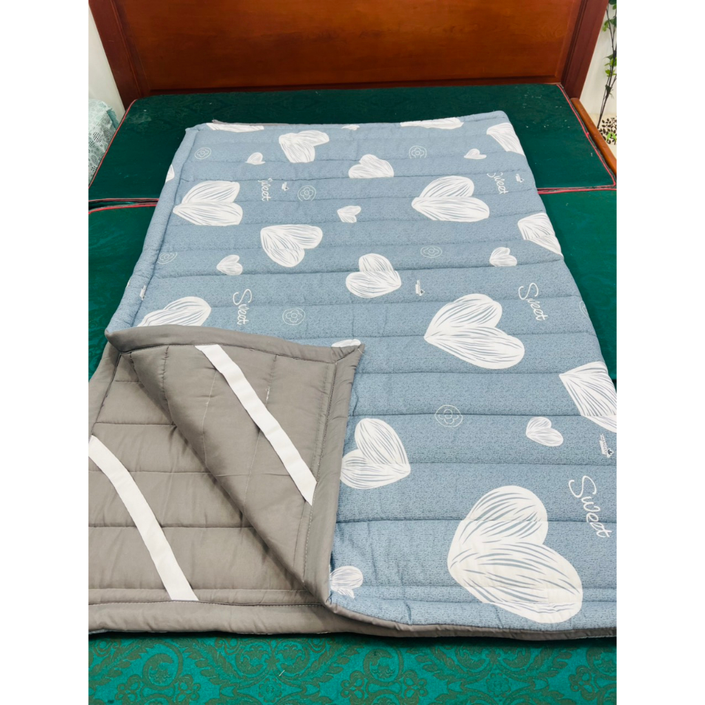 Nệm lót sàn- lót nệm đa năng coton 100% mềm mát giặt máy được