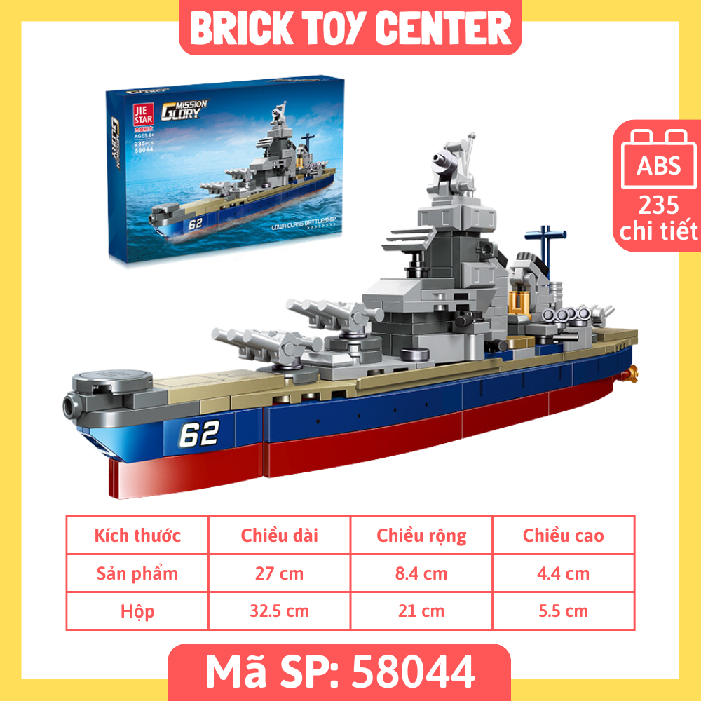 Đồ chơi mô hình lắp ráp tàu chiến hải quân