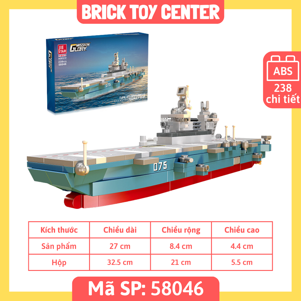 Đồ chơi mô hình lắp ráp tàu chiến hải quân