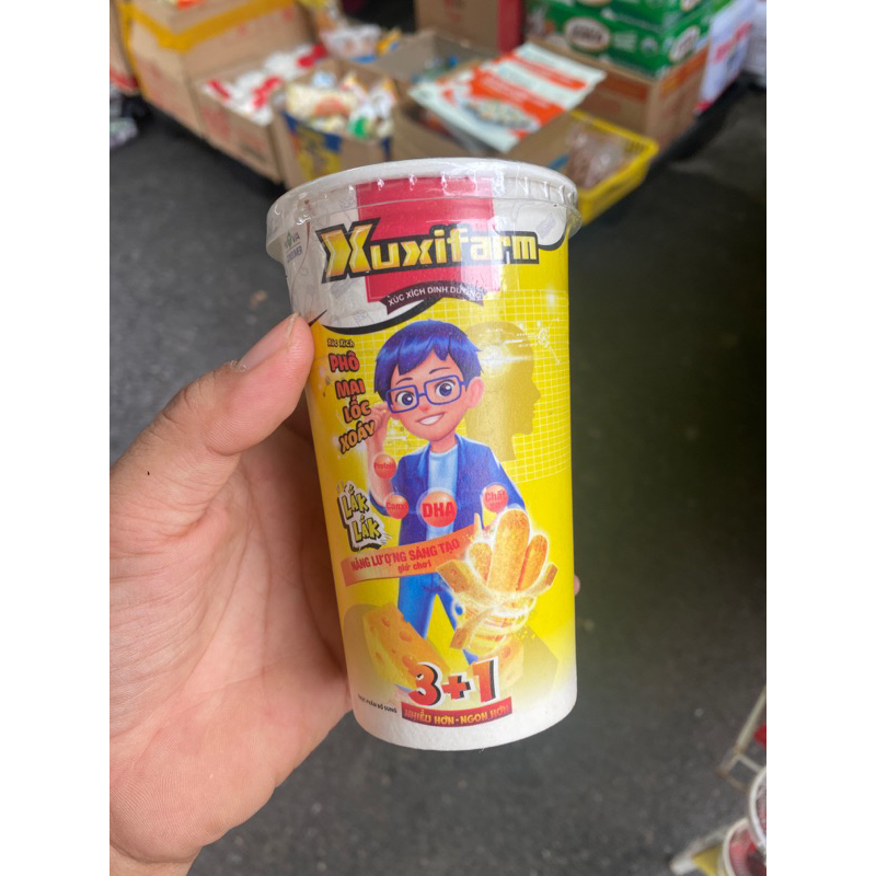 Xúc xích lắc phô mai 3+1 xuxifarm date mới
