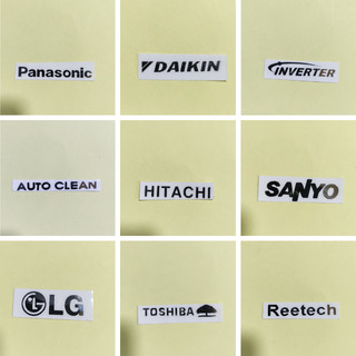 Tem decal mặt lạnh điều hòa - Tem Crom
