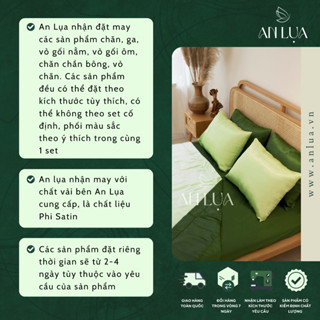 Vỏ gối ôm An Lụa vải lụa phi satin mịn mát và thân thiện cho da 35 x 100 cm