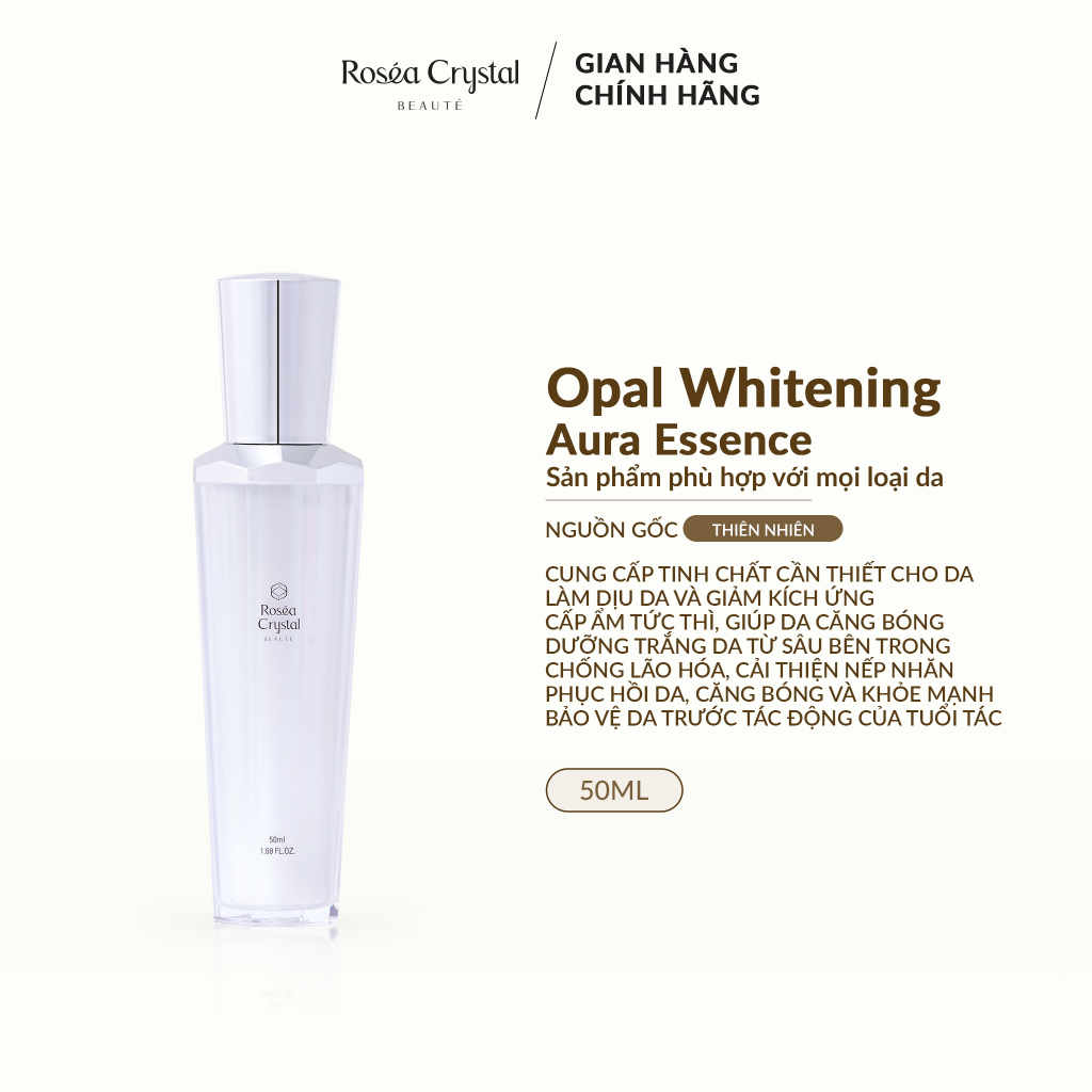 Tinh chất làm trắng, cải thiện nếp nhăn, cấp ẩm Opal Whitening Aura Essence