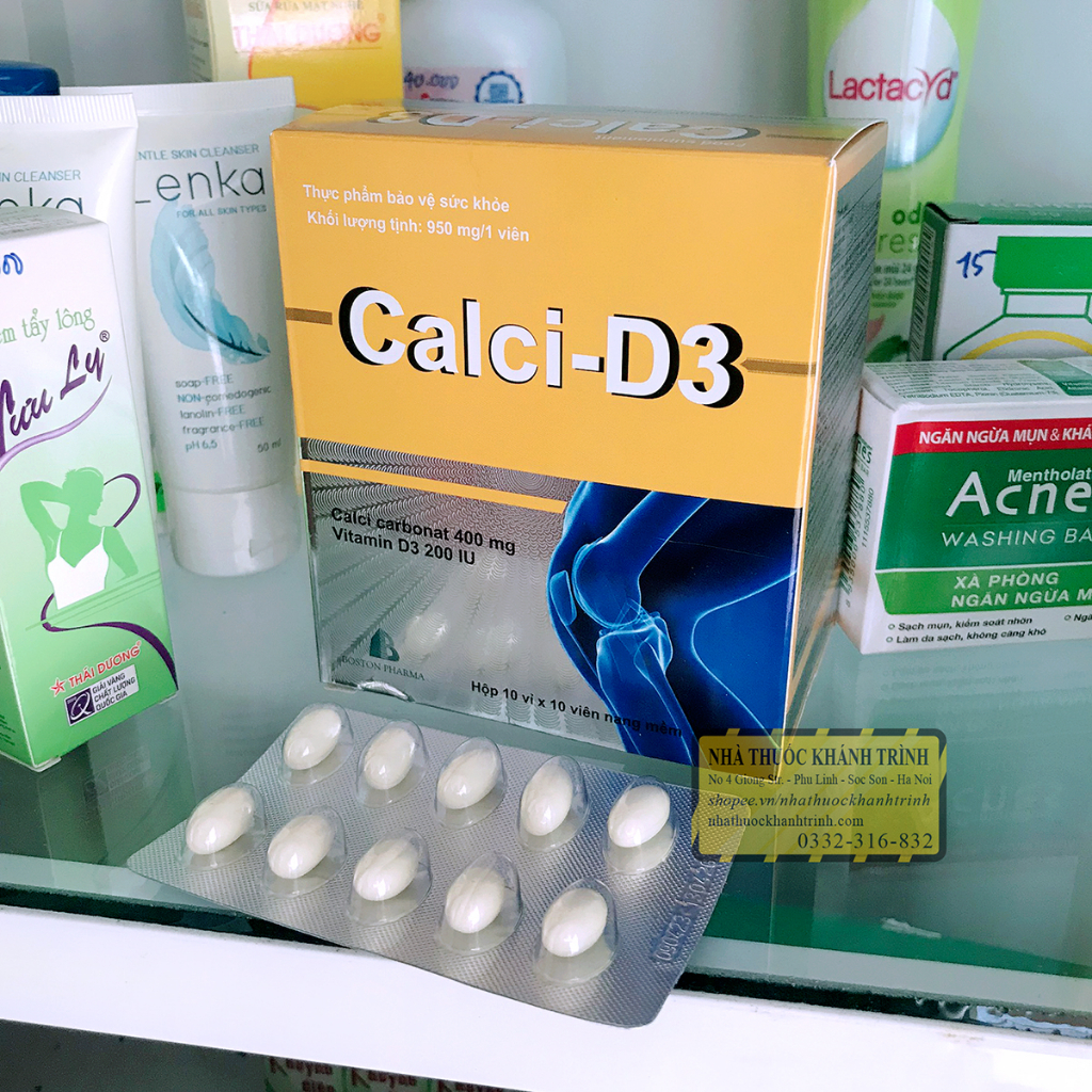Calci-D3 Boston Pharma - bổ sung canxi và vitamin D3 ngừa loãng xương, tăng phát triển xương