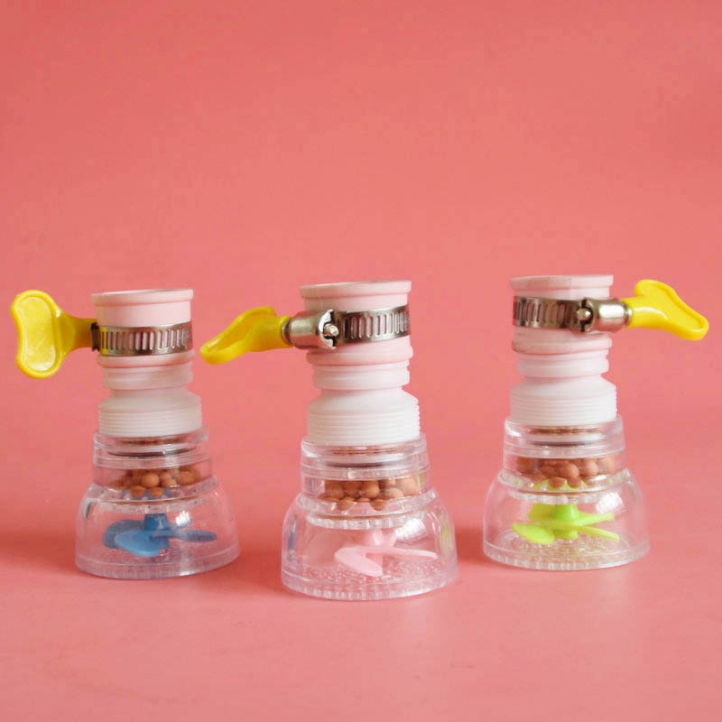 Đầu vòi tăng áp lọc nước xoay 360 độ co giãn có cánh quạt siêu mạnh QM.PK085