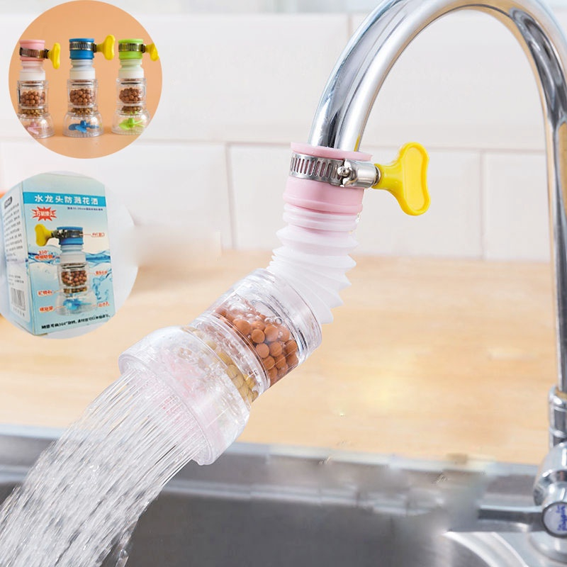 Đầu vòi tăng áp lọc nước xoay 360 độ co giãn có cánh quạt siêu mạnh QM.PK085